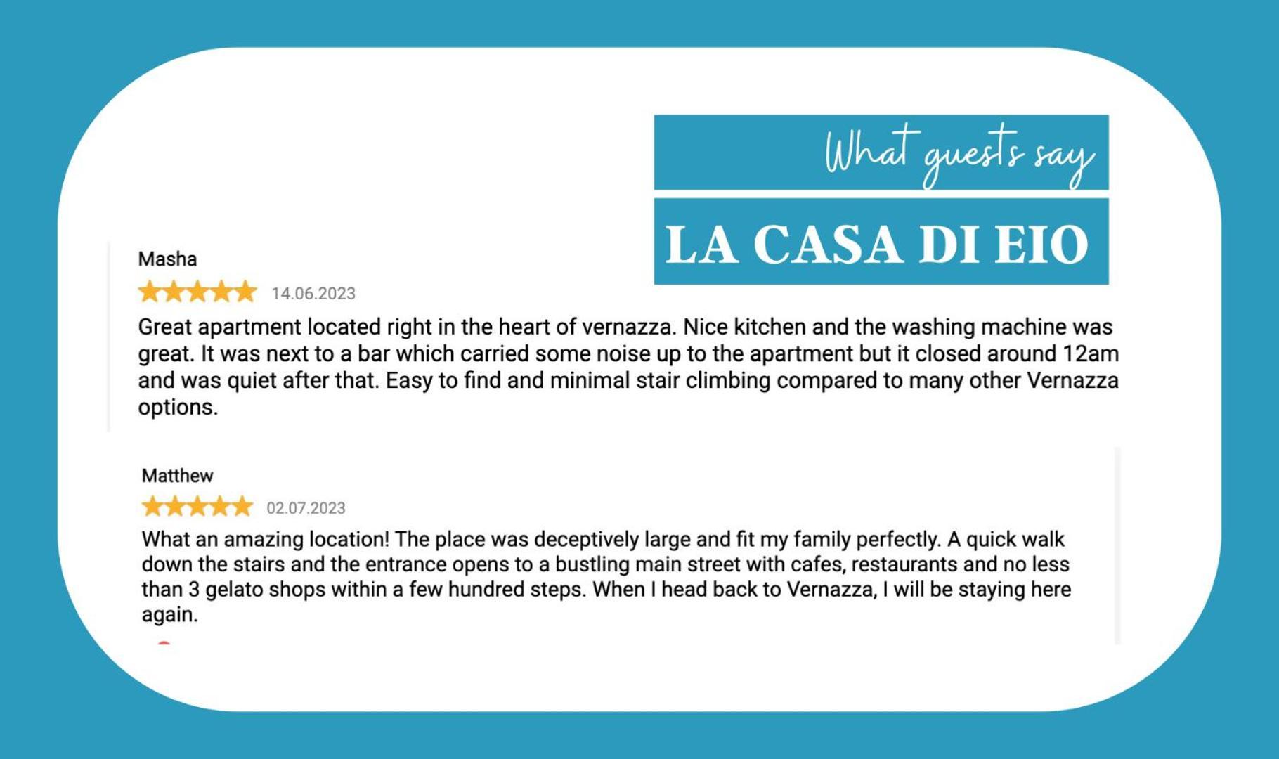 La Casa Di Eio Apartamento Vernazza Exterior foto